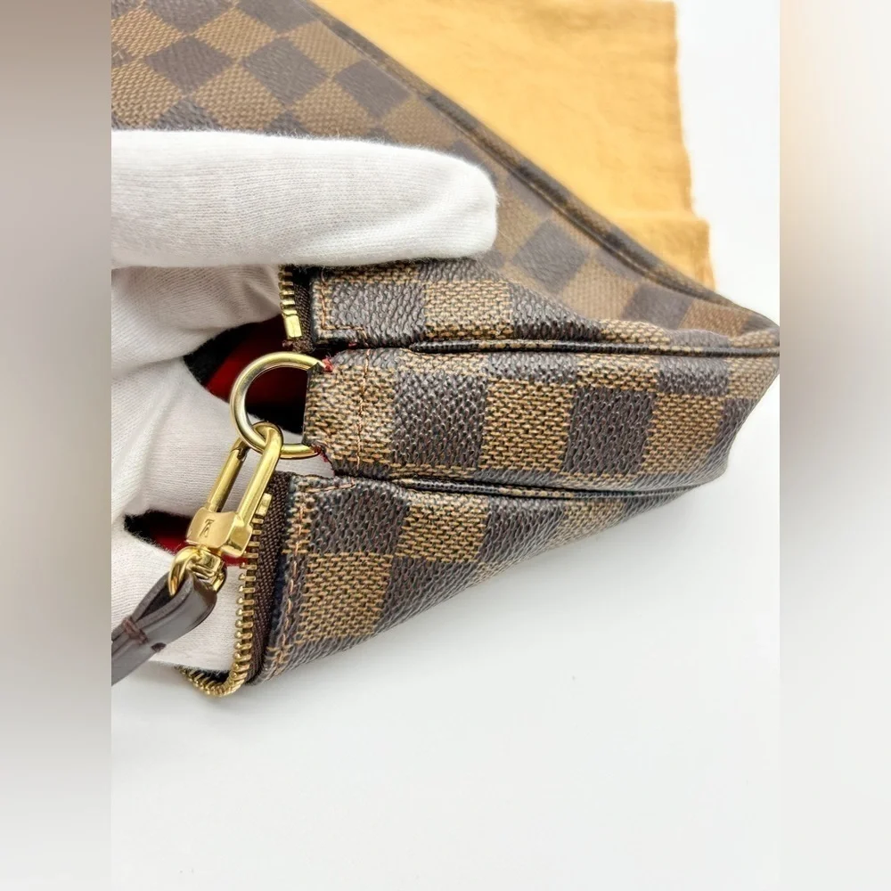 Louis Vuitton LV Accessories Pouch Bag Pochette Accessoires Damier Ebene reg sz